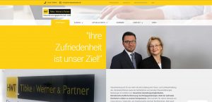 Screenshot HWT Steuerberatungsgesellschaft