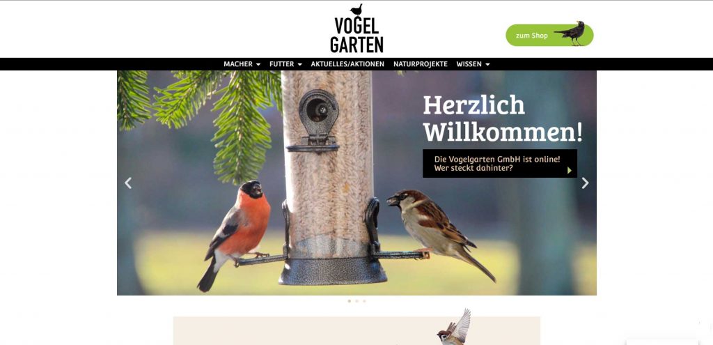 Screenshot Vogelgarten